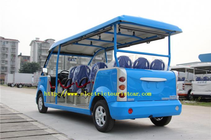 Bus di navetta della benzina turistica elettrica dell'automobile del campo da giuoco piccolo con il parabrezza del tetto 0