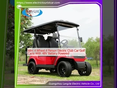 Mini 4 ruote 4 persone auto elettrica golf con batterie da 48V