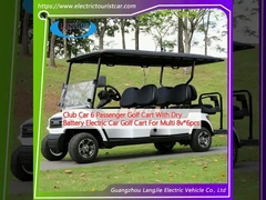Club Car 6 Carro da golf passeggeri con batteria secca Carro elettrico Carro da golf per Multi 8v * 6pcs