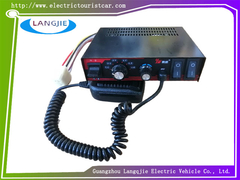 Altoparlante della sirena di un'auto d'epoca, amplificatore di segnalazione del traffico di un'ambulanza di emergenza, auto turistica Marshell a