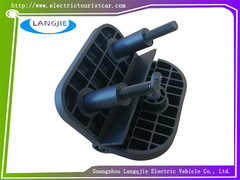 Visitazione della casella di alimentazione dell'auto Cerniera della porta LVTONG Ferro nero Cerniera quadrata arrotondata