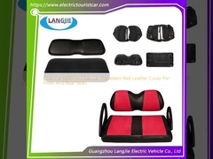 Club Car Golf Car Club Car Precedent Copertura in pelle rossa per sedili anteriori e posteriori