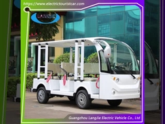 8 posti Mini Electric Tourist Car 48V aC motore Airport Baggage Cart Con tetto Per Resort