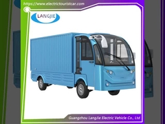 Carro da 2 posti 72V Carro da bagagli elettrico bianco con grande scatola di carico per fabbrica