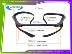 TXT Sacchetto posteriore sacchetto a palla fisso per i componenti del carrello da golf EZGO