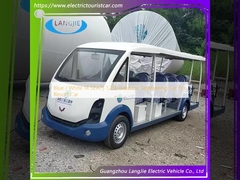Blu / Bianco 14 SEATS 1.25L Benzina Auto turistica Per Resort Auto
