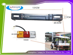 Le luci posteriori dei paraurti Marshell sono utilizzate per le auto elettriche a quattro ruote e le auto di pattuglia.