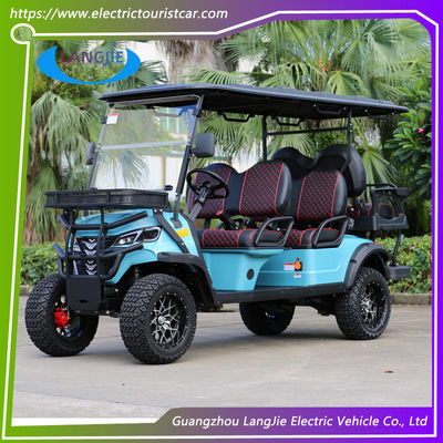 Un buon prezzo. Carro da caccia elettrico off-road ad alte prestazioni da 5 kW a motore alternativo 6 posti Carro da golf sollevato in linea