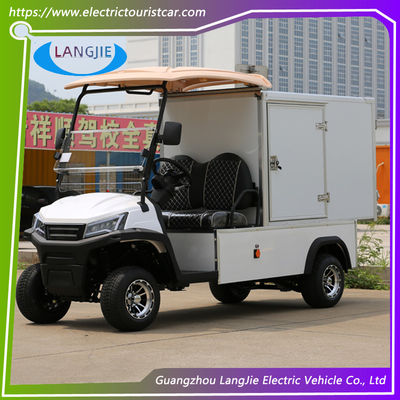 Un buon prezzo. 2 Persone Bianco Mini Cargo Electric Truck Con Composite Cargo Box 500kg 48v 4kw AC Motor in linea