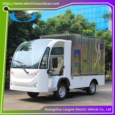 Un buon prezzo. 5KW Potente motore a mano sinistra Camionetto a bagagli elettrico 2 posti Carro merci elettrico con tetto in linea