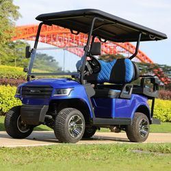 Un buon prezzo. 48V Battery Operated Luxury 4 Seaters Electric Golf Cart With 80-100km Range in linea