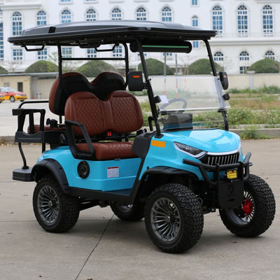 Un buon prezzo. 4 Seats Electric Golf Cart With Camouflage Color Aluminium Frame And Hydraulic Brake For Tourist Areas in linea