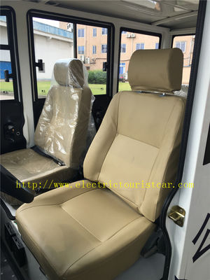 Carretti di golf elettrici di tensione di bianco 48, automobile elettrica a quattro ruote con le porte