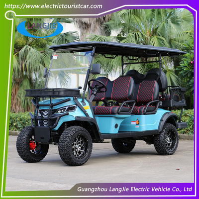 Off-road 6 posti carrello da golf elettrico con motore a corrente alternata da 48V / 5KW per attività all' aperto