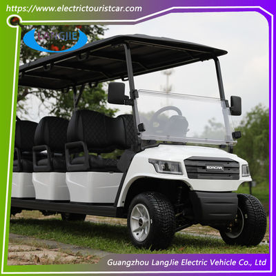 White Color Electric Club Carts 48V a batteria 8 posti AC Motor Golf Buggy