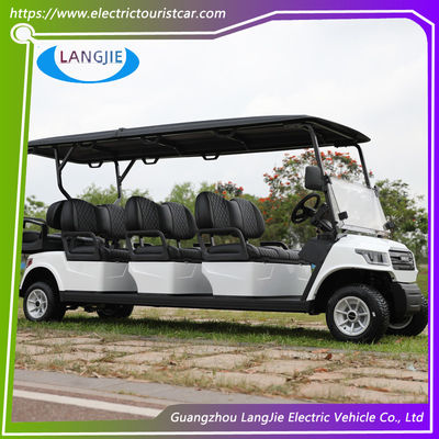 Carrozze da golf elettriche con batteria a corrente alternata da 48 V e motore a 8 passeggeri