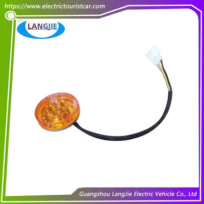 Luci posteriori a LED, luci di freno Circolare Marshell Arancione 12V Indicatore di arresto Luci Accesori per carrelli da golf