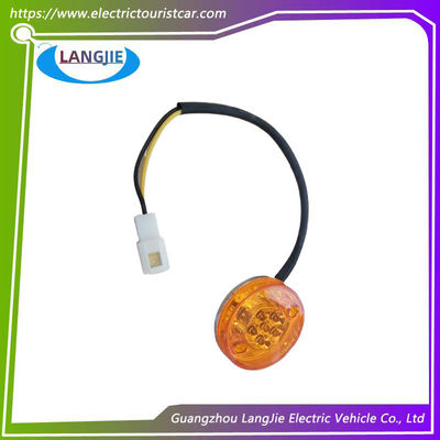 Luci posteriori a LED, luci di freno Circolare Marshell Arancione 12V Indicatore di arresto Luci Accesori per carrelli da golf