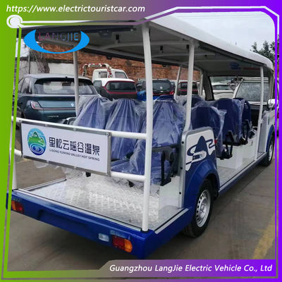 Fabbricazione Moda 4 ruote Auto elettrica 14 posti Autobus elettrico per parcheggio