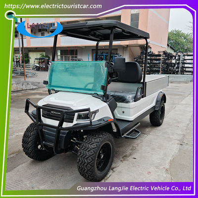 Bianco 2 posti passeggeri carrelli da golf elettrici a motore alternativo veicolo di trasporto elettrico per parcheggio