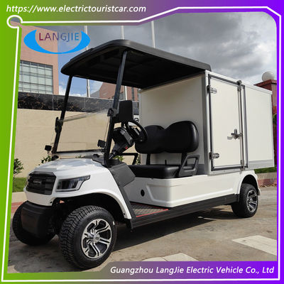 Bianco 2 passeggeri Carro da golf elettrico Motore alternativo 48V Veicolo elettrico per il parcheggio