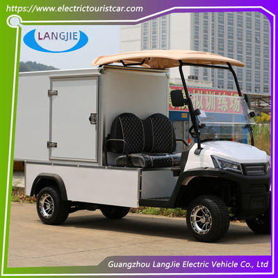 Carro da golf elettrico a due posti 48V AC Hotel Buggy Car con casella di carico sul tetto