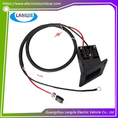 Ezgo Golf Cart Socket di ricarica Square TXT Socket con due componenti a buco rotondo