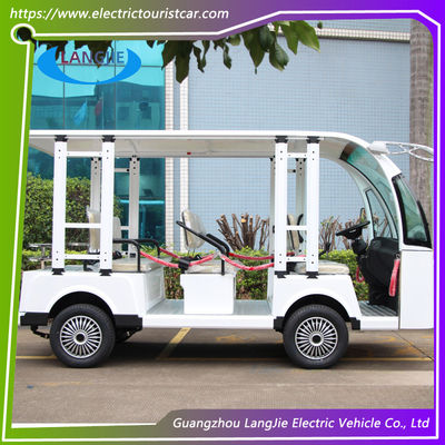 8 posti Mini Electric Tourist Car 48V aC motore Airport Baggage Cart Con tetto Per Resort