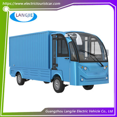 Carro da 2 posti 72V Carro da bagagli elettrico bianco con grande scatola di carico per fabbrica