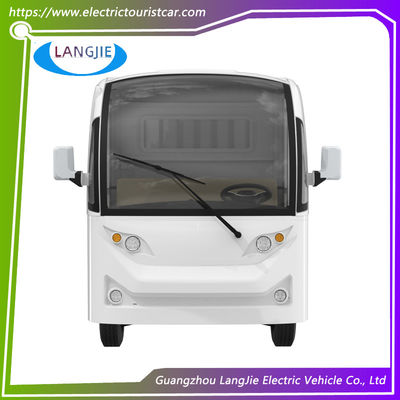 Carro da 2 posti 72V Carro da bagagli elettrico bianco con grande scatola di carico per fabbrica