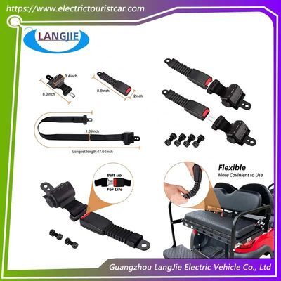 EZGO TXT Golf Club Car Seat Belt Kit con supporto