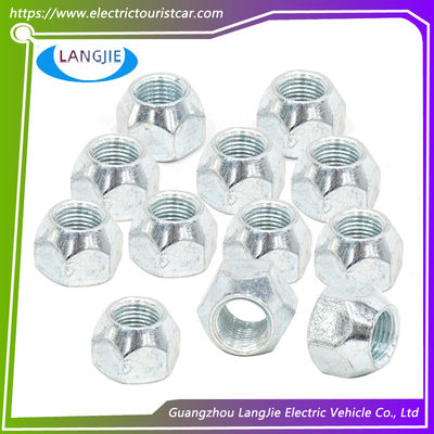 Golf Car Cone Lug Nut Zinc Plated Pneumatic Lugs Ruota Noci Open End Acorn Lug Noci 1/2 pollice