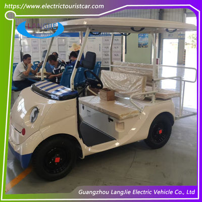 Bianco Autoveicoli elettrici di sicurezza per golf 48V Sistema a 2 posti Auto turistica per parcheggio