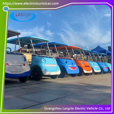 Porta chiusa 6 posti auto pattuglia elettrica 18% capacità di arrampicata carico 48V/4KW DO MOTORE auto elettrica