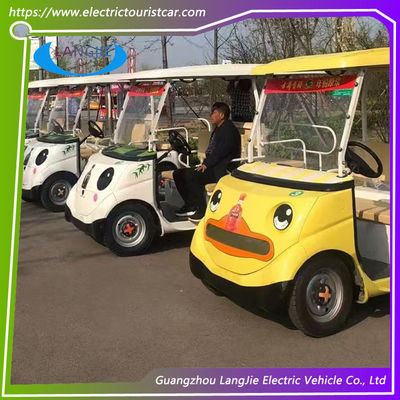 Sistema elettrico bianco di CC dei veicoli 48V della pattuglia di sicurezza con la piccola automobile facente un giro turistico superiore luce/4 di Seater