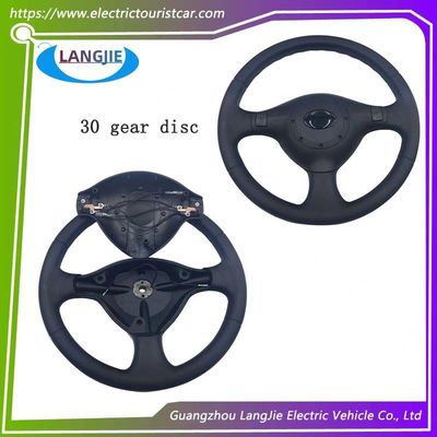 Un buon prezzo. Automobile elettrica a quattro ruote 36 denti volante circolare nero componente 30 mm in linea