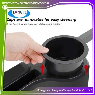 Bracciolo Posteriore per Golf Cart Senza Foratura con Portabicchieri e Vano Portaoggetti per Telefono