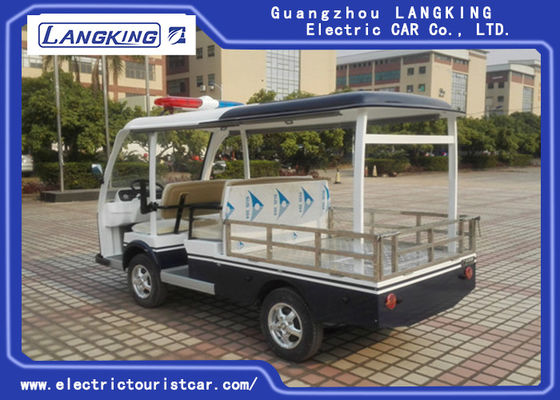 La pattuglia della polizia elettrica di 4 Seater per l'automobile di crociera di sicurezza si accende con prudenza per la località di soggiorno