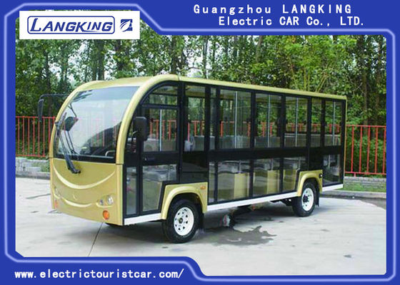 Bus facente un giro turistico elettrico di 18 Seater per motore di CC della città universitaria/villaggi/aeroporti/terminale 72V 6.3KW