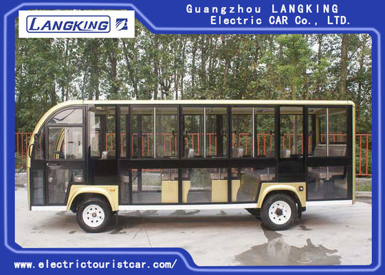 Bus facente un giro turistico elettrico di 18 Seater per motore di CC della città universitaria/villaggi/aeroporti/terminale 72V 6.3KW