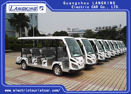 Veicoli di navetta elettrici di colore bianco con 11 Seater zero servizi lunghi di inquinamento
