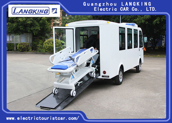 L'ambulanza elettrica su misura 8 del carretto di golf di colore mette + 1 motore a corrente alternata a sedere Del letto 72V /7.5KW