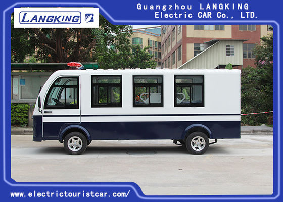 Automobile elettrica dell'ambulanza colore blu/bianco con Toplight per l'ospedale