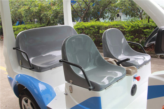 Automobile elettrica blu/bianca di golf con i sedili di vetro di fibra di Toplight 4 per la località di soggiorno 1